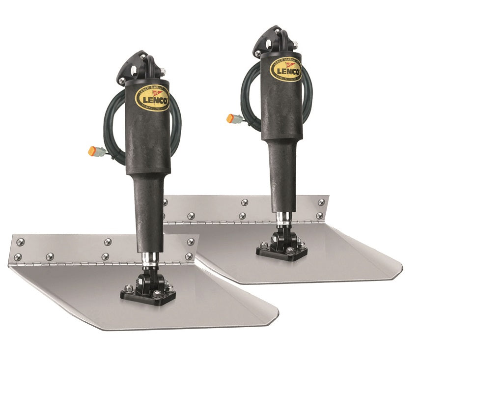 Lenco 12inx18in Standard Mount Trim Tab Kit 12v Requires Switch - 15008-101