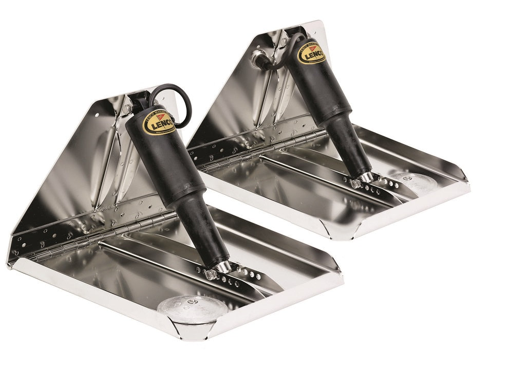 Lenco 12inx12in Heavy Duty Trim Tab Kit 12v Requires Switch - 15041-101