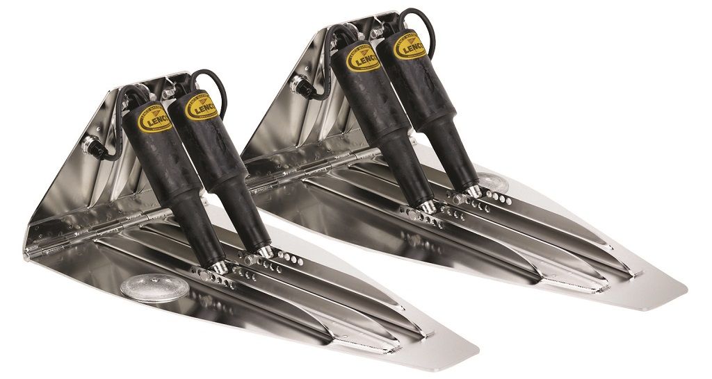 Lenco 21inx14in High Performan Trim Tab Kit 12v Dual Actuator Requires Switch - 15050-101