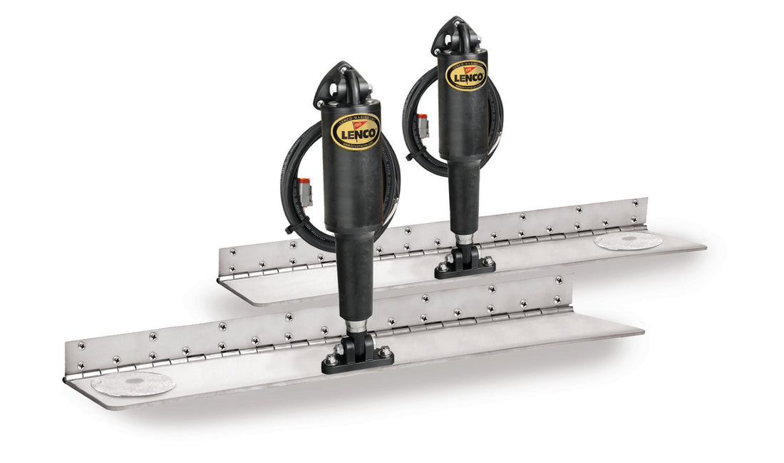 Lenco 4inx24in Hybrid Trim Tab Kit 12 V