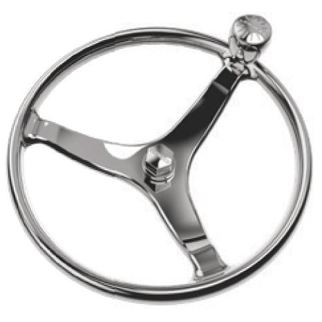Lewmar 15.5in Power Grip Wheel Stainless Steel M12 Nut - 89700871
