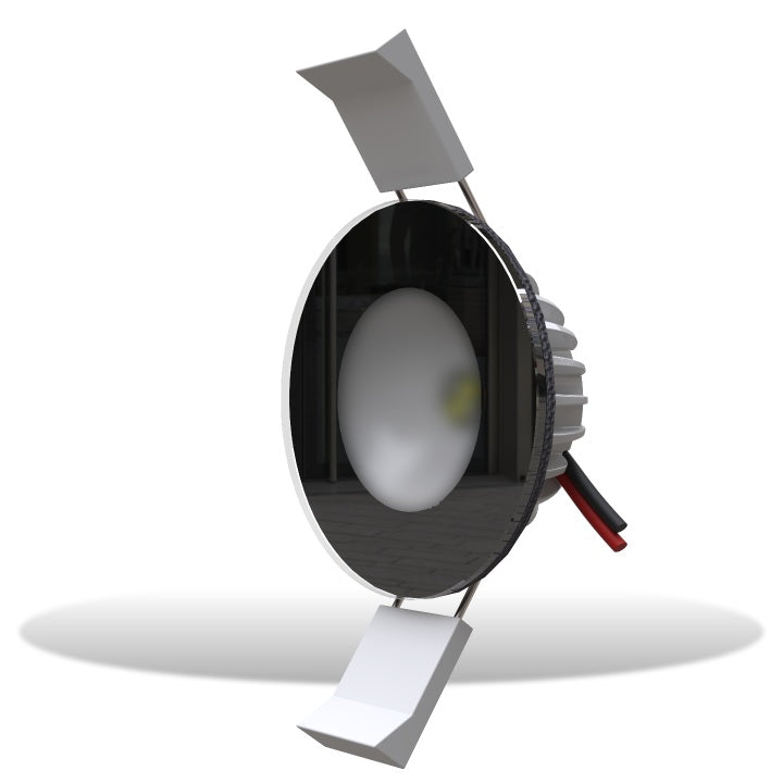 Lumishore Eclipse DL55 Blue & White Down Light 12/24vDC Black Housing - 010-04476-00