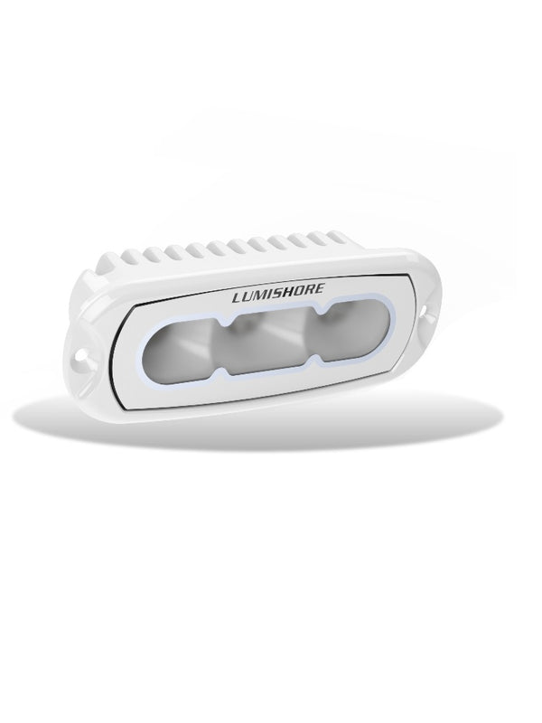 Lumishore ECLIPSE 4in Flood LED Light Flush Mount White Finish - 010-04499-00