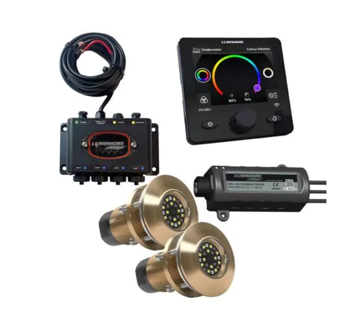 Lumishore EOS TIX404 Set 2 Lights, Hub, Display and LUX Command Center - 010-04531-00