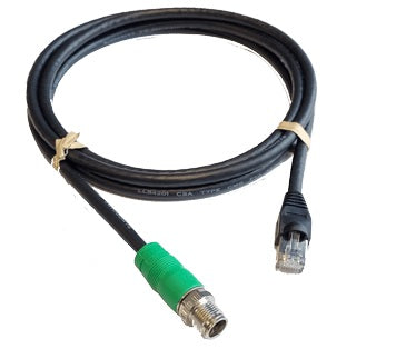 Lowrance 49.2ft Ethernet Cable Green M12 8-pin male-RJ45 Male - 000-16080-001