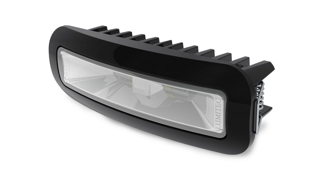 Lumitec Capri3 Flood Light White/Blue LEDfts Dimmable Flush Mount Black 12/24v - 101726