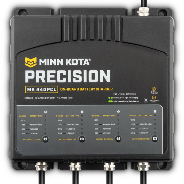 Minn Kota MK440PCL Precision Charger 4 Bank 10 Amps - 1834401