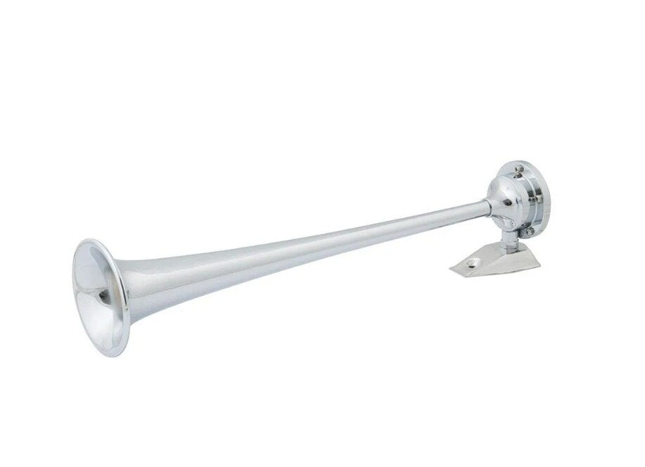 Marinco 10105 12V Single Trumpet Air Horn, Chrome - 10105