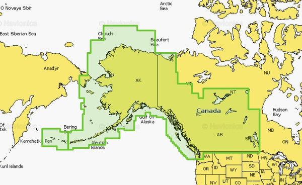 Navionics Plus NAUS013R Canada, West and Alaska microSD - 010-C1467-30