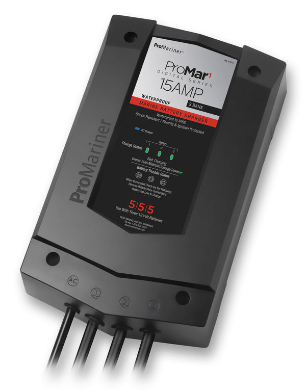ProMariner ProMar 1 DS 15 Amp 3 Bank Battery Charger - 31515