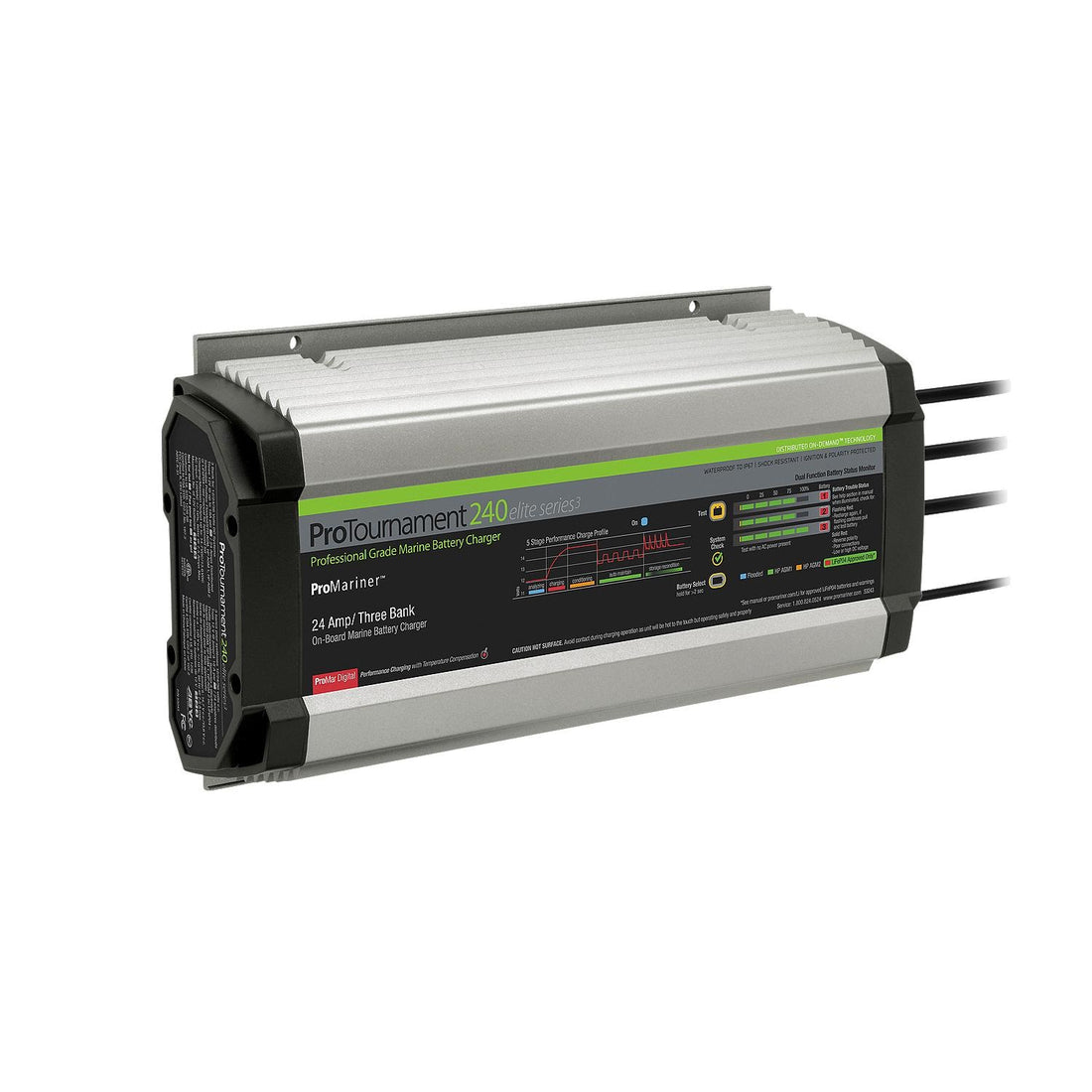 ProMariner ProTournament 240 24 Amp Battery Charger 12/24/36v 3 Bank 120v Input - 53243