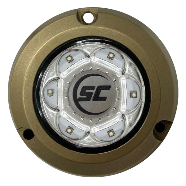 Shadow Caster SC2 Underwater LED Light great White 12v Bronze Surface Mount - SC2-GW-BZSM