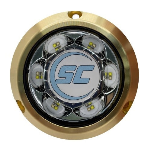 Shadow Caster SC3 Underwater LED Light Great White 12v Bronze Surface Mount - SC3-GW-BZSM