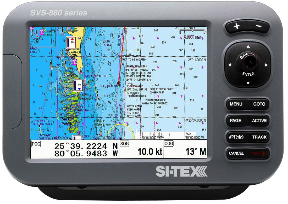 Sitex Svs 880 C+ 8in Color Chartplotter