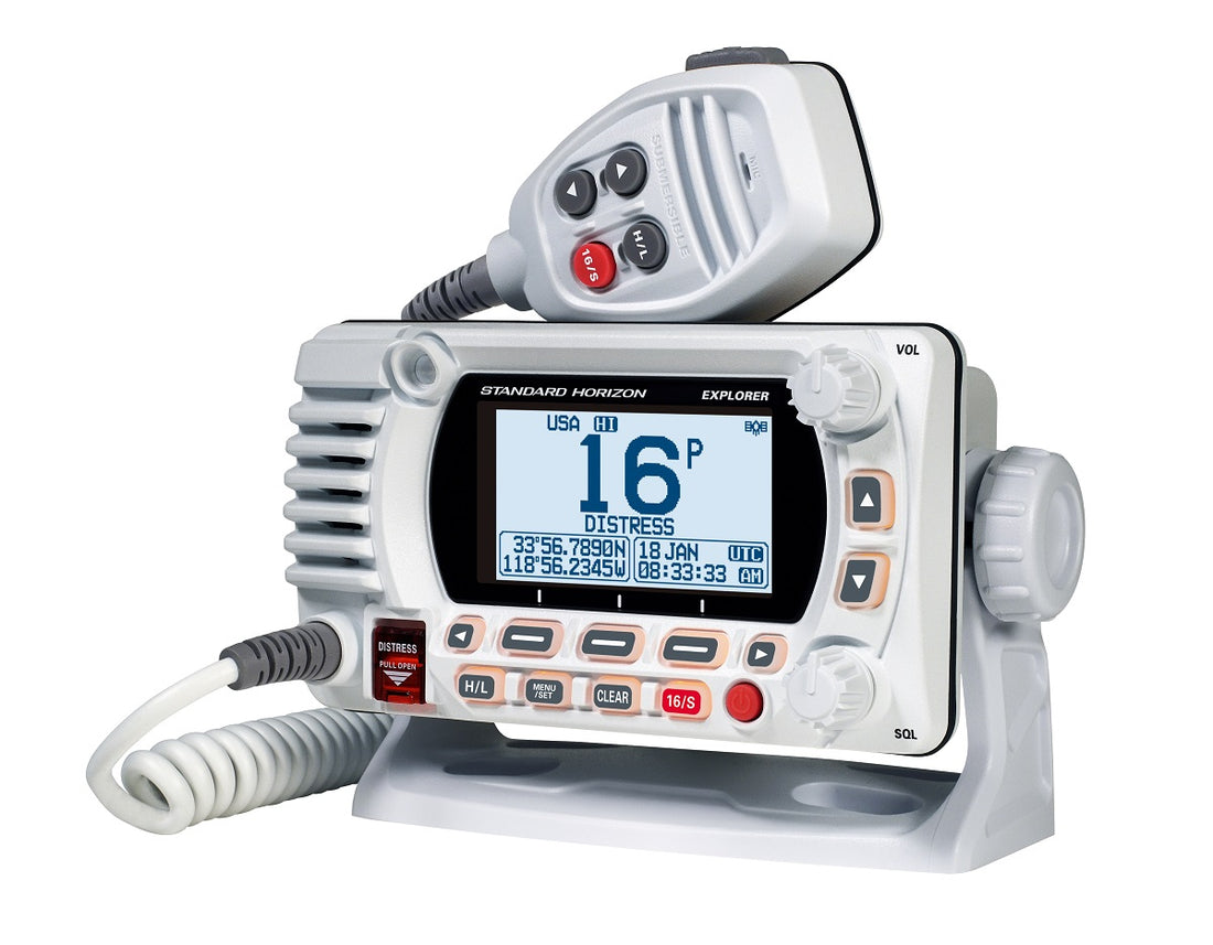Standard Explorer GPS White 25 Watt VHF - GX1800GW
