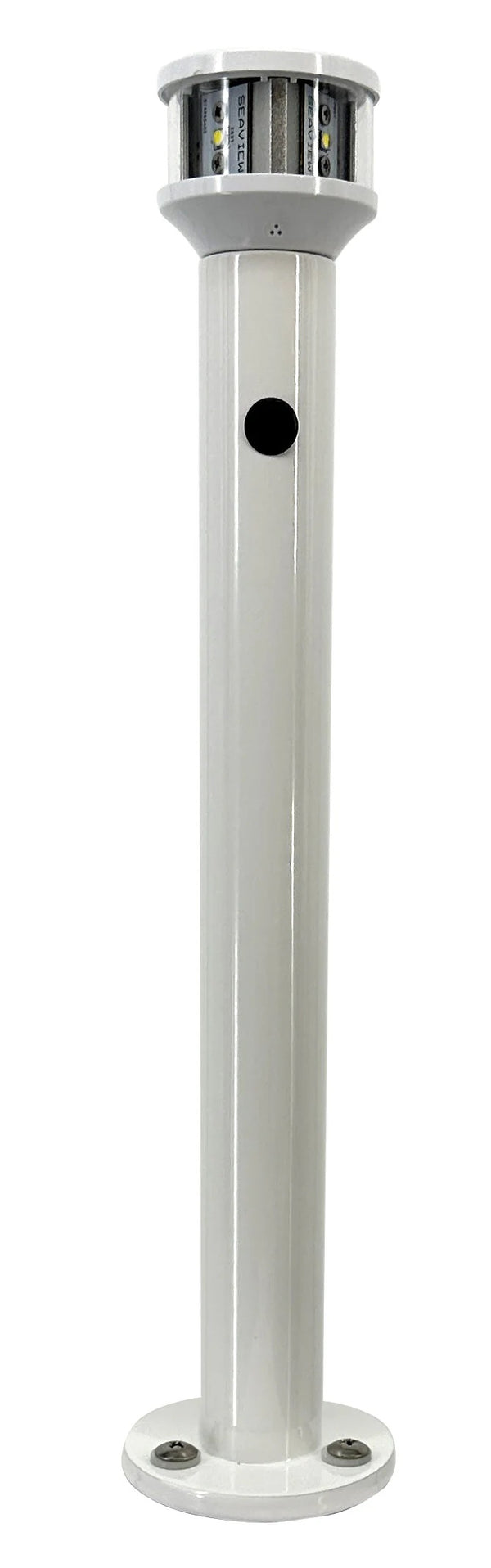 Seaview 24in White Light Post With LTBLED12C5 Nav Light - SVLTP24LEDC5