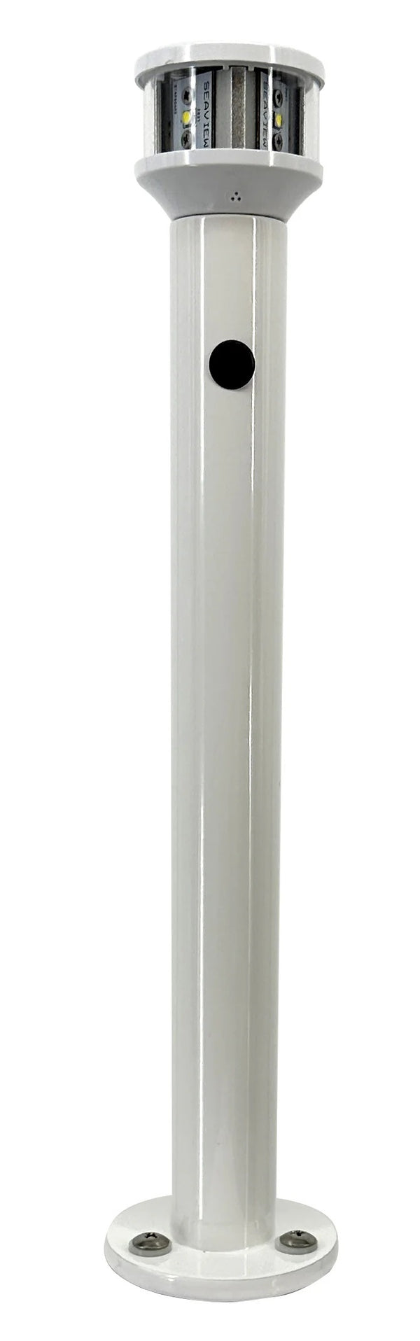 Seaview 36in White Light Post With LTBLED12 Nav Light - SVLTP36LED