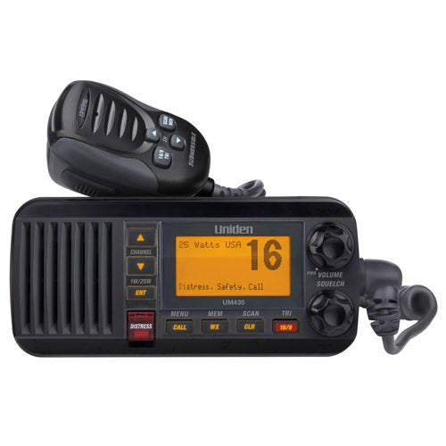 Uniden UM435BK Black VHF Class D DSC 25 Watt - UM435BK