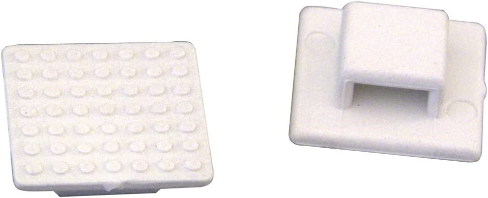 Weld Mount At 3 Wire Tie Mount, Small White 50 Pack At 3 50