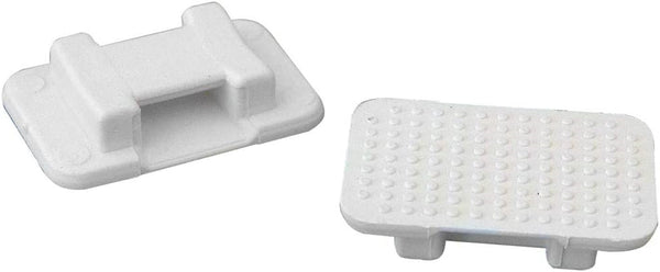 Weld Mount At 5 Wire Tie Mount, Large White 50 Pack At 5 50